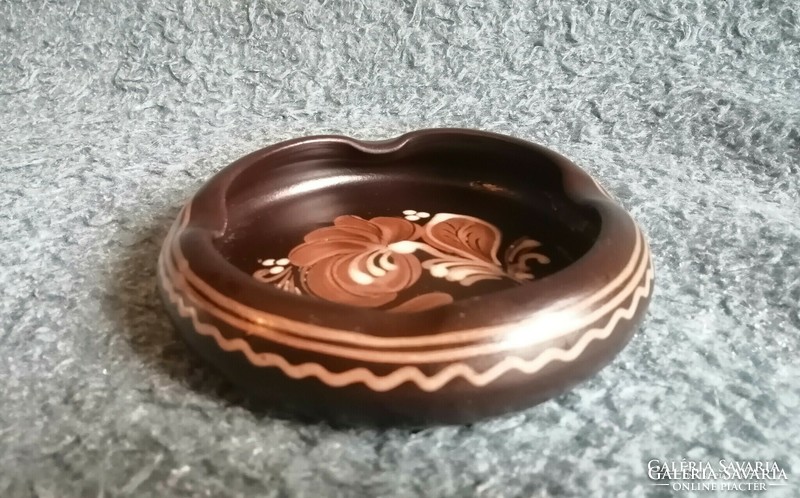 Ceramic ashtray from Hódmezővásárhely 13.5 cm (n)