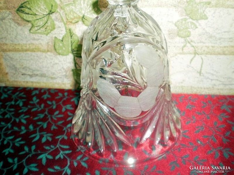 Crystal glass table bell