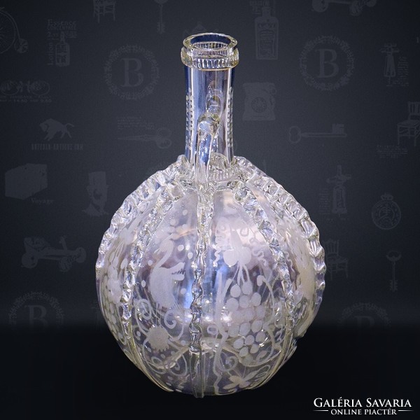 Transylvanian glass bottle