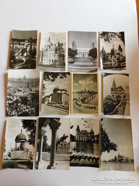 Régi képeslapok - Budapest (1957-62) - 12 darab