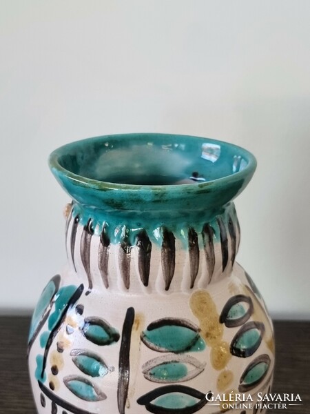 Miska ceramic vase of applied arts - Esther Zákány