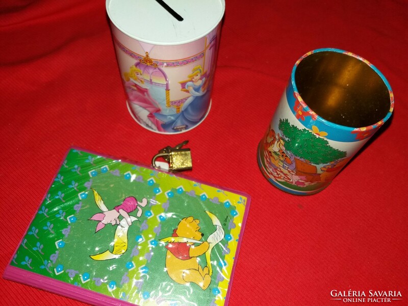 Retro girly desk disney set with key memory book metal plate bushing and pen holder according to pictures