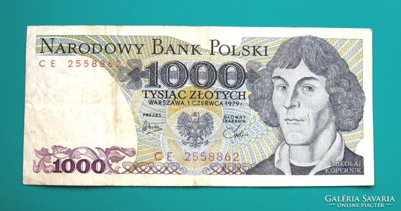 Poland - 1,000 zł banknote - 1979 - driven