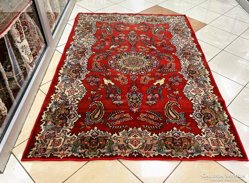3566 Special Iranian kirman hand knot wool persian rug 136x205cm free courier
