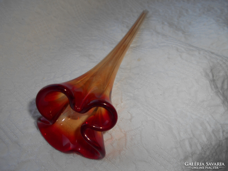 Antique Murano glass flower-beautiful handcrafted piece with color gradient