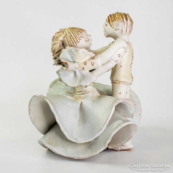 Éva Kovács, ceramic dancing couple sculpture