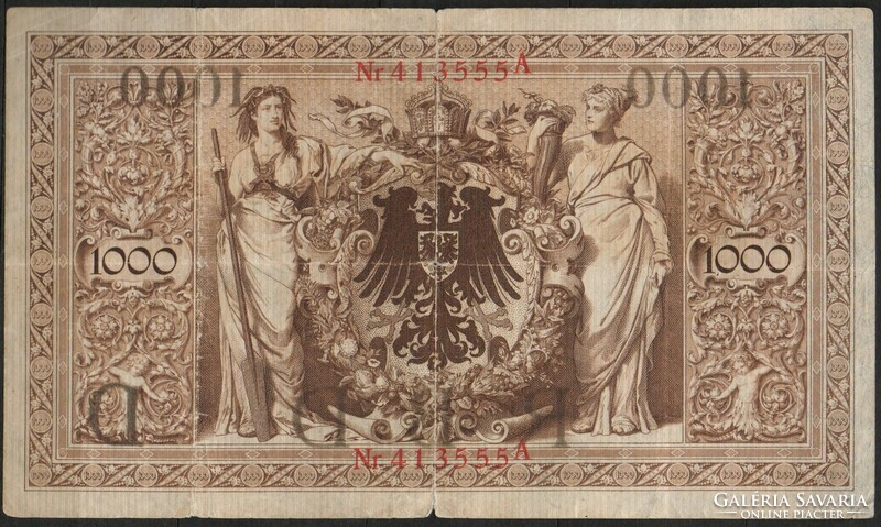 D - 161 - foreign banknotes: Germany 1910 1,000 Reichsmark