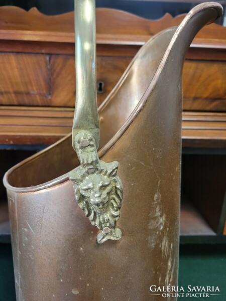 Antique copper umbrella holder