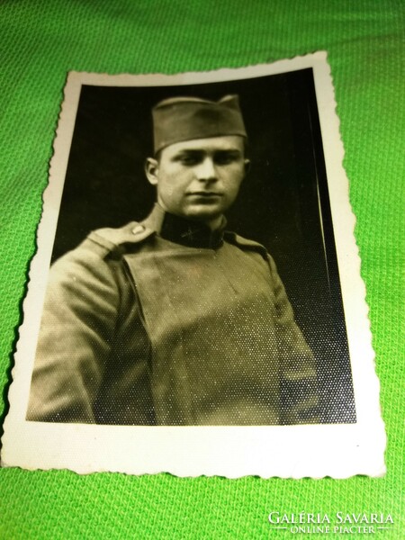 Antik I. VH.magyar katona portré fotó 5,5 X 8,5 cm a képek szerint
