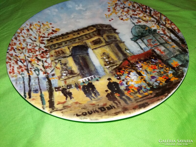 1970. Luis Dali festményével díszített LIMOGES francia porcelán tányér A DIADALÍV 18 cm GYŰJTŐI
