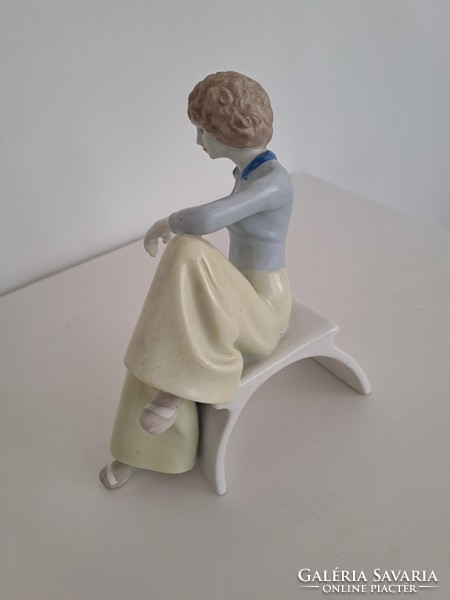 Retro porcelán figura, mid century