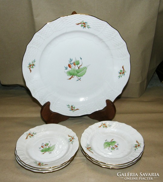 Cake set with Herend Hecsedli pattern