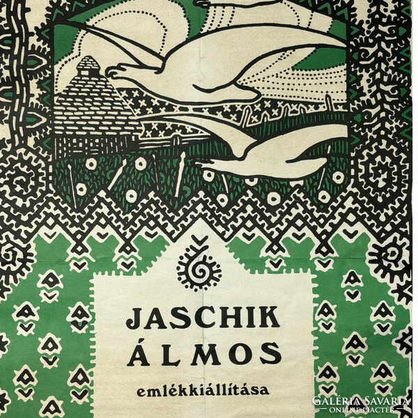 Jaschik Álmos emlékkiállításának plakátja 1985 - Petőfi Irodalmi Múzeum