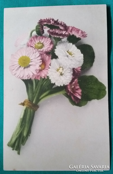 Antique floral greeting card