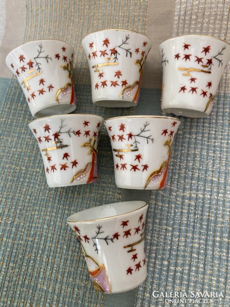 Japanese satsuma sake cups with lithophane technique