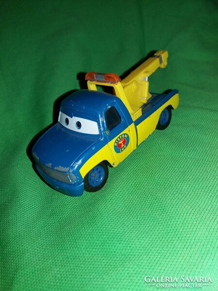 Eredeti VERDÁK DISNEY PIXAR-TOM a vontató Race tow truck 1:55 méret kisautó játék autó képek szerint