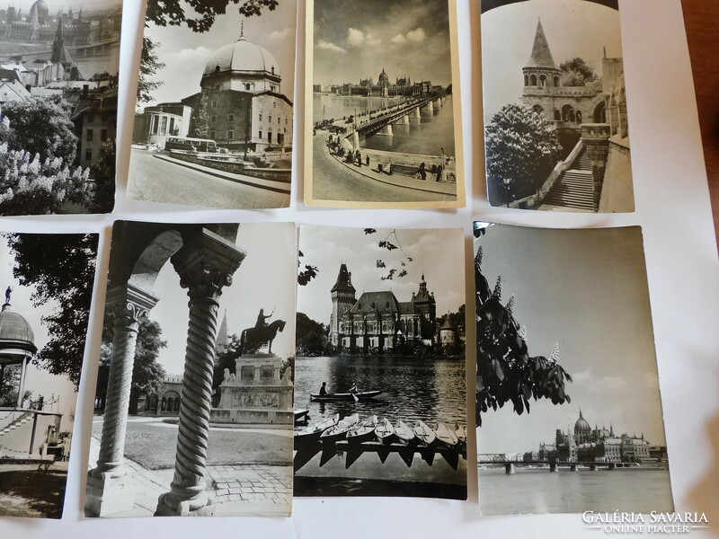 Old postcards - Budapest (1957-62) - 12 pieces