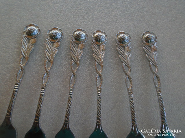 Luxury made in Sweden larger cake fork set / 6 pieces approx. 15 cm