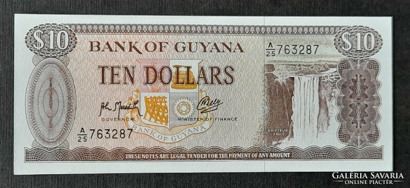 Guyana * 10 dollar én.
