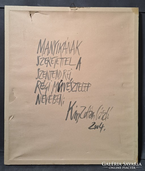 László Zoltán Kiss (1949-2014): abstract graphics - old artist colony in Szentendre, 2000s