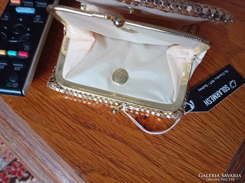 Cheap! Branded Australian gold-colored 5-drawer women's wallet, unused