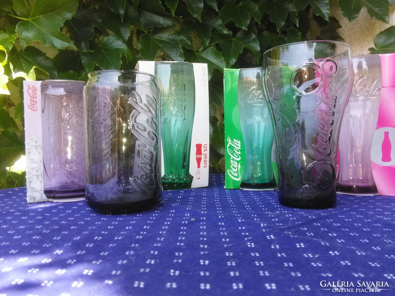 6 Coca Cola glasses