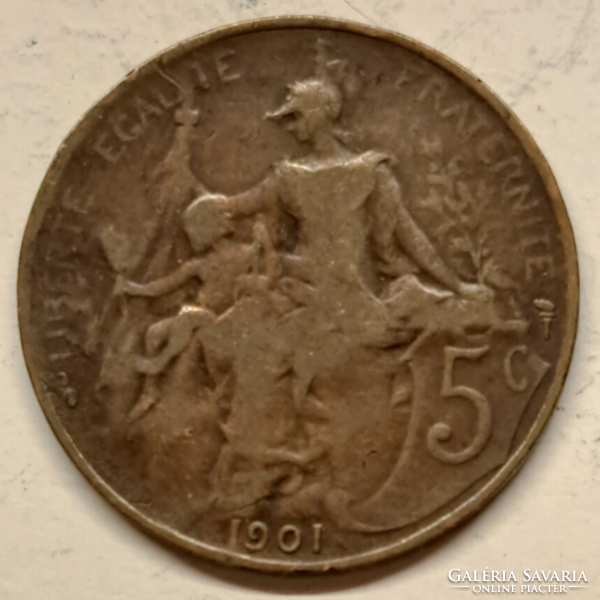 1901 France 5 centimes (703)