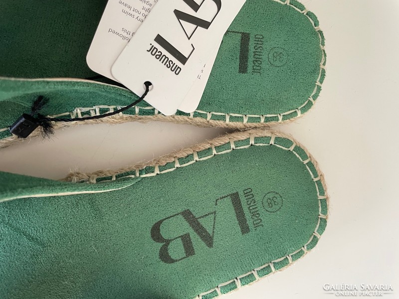 New green answerwear slippers size 38