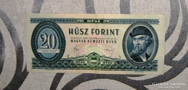 1980-as 20 Ft-os bankjegy