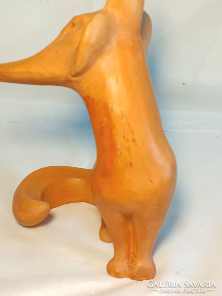 Juhász s. Art deco terracotta fox