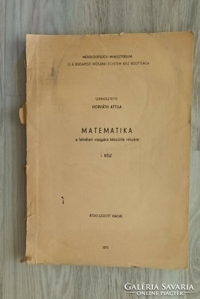 Horváth Attila Matematika.