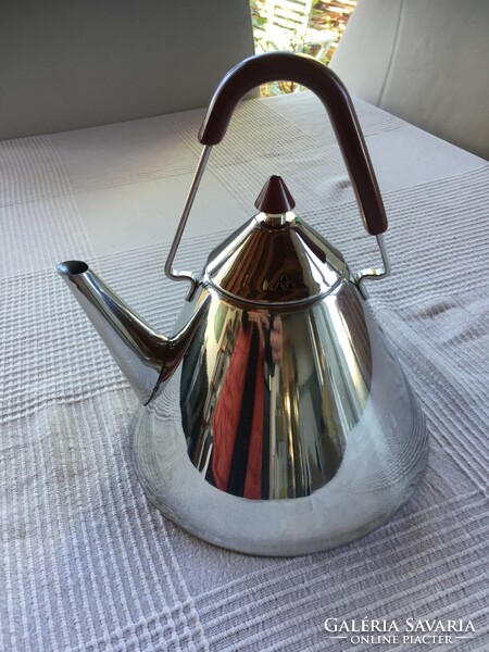 Stainless metal, design teapot, new (206)