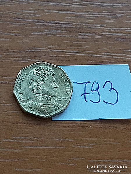 Chile 5 peso 1996 aluminum bronze bernardo o'higgins 793