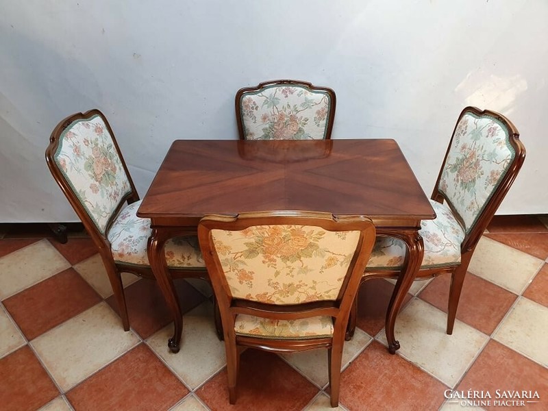 Neobarok table and 4 chairs