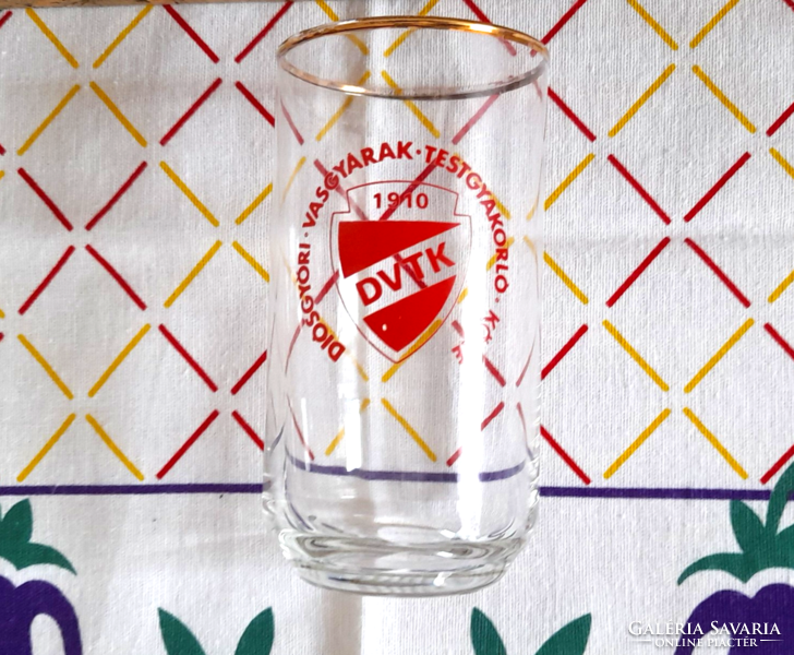 Retro DVTK üveg pohár