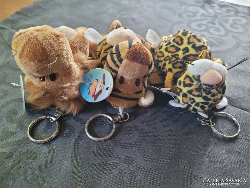 Plush key chains. 3 pcs for sale together.
