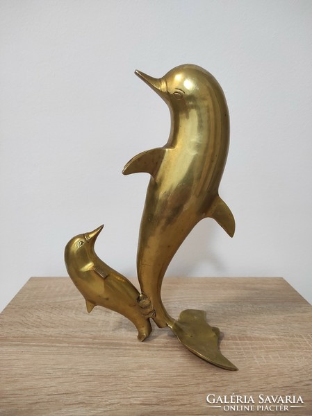 Copper dolphin ornament