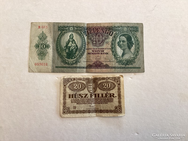 Hungarian paper money.
