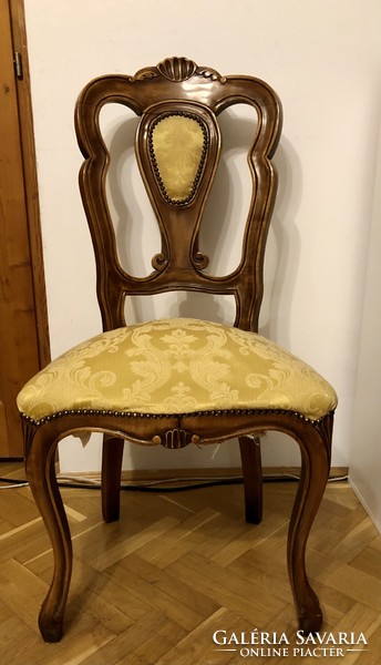 Stylish solid wood antique dining chairs for sale - 6 pcs