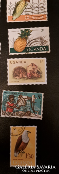 Uganda vegyes bélyegek  15.