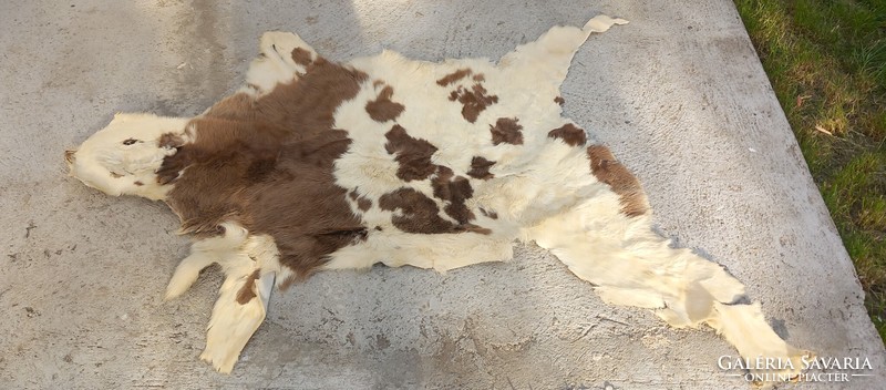 Rare calfskin rug negotiable art deco design