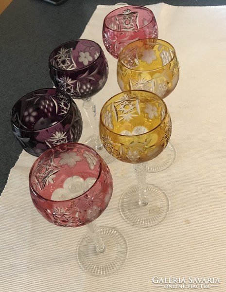 Ajka crystal wine glass set