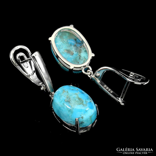 Real turquoise 925 silver earrings