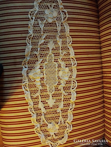 Sewn vintage special lace tablecloth (ecru)