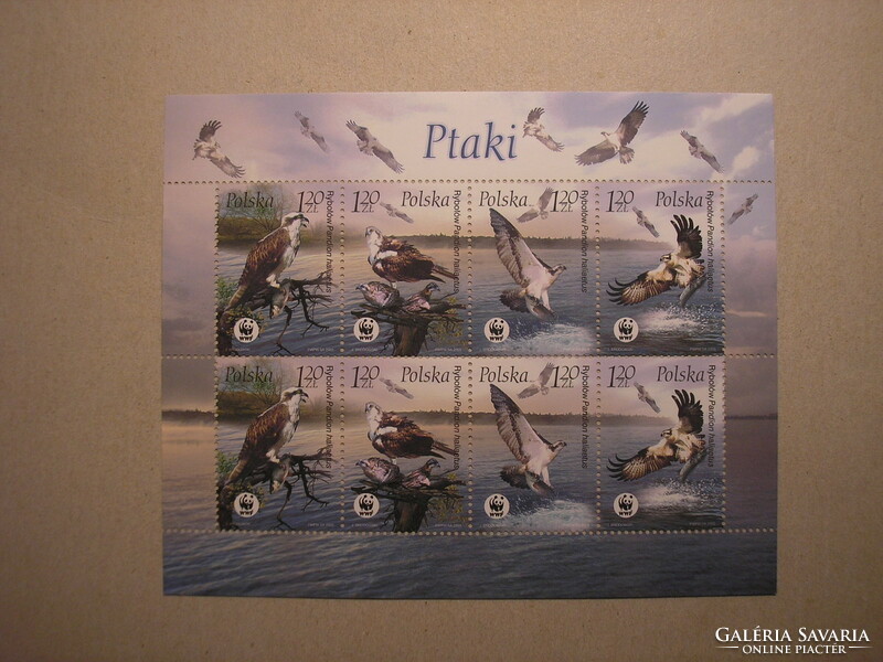 Lengyelország - Fauna, WWF, ragadozó madarak 2003 kisív
