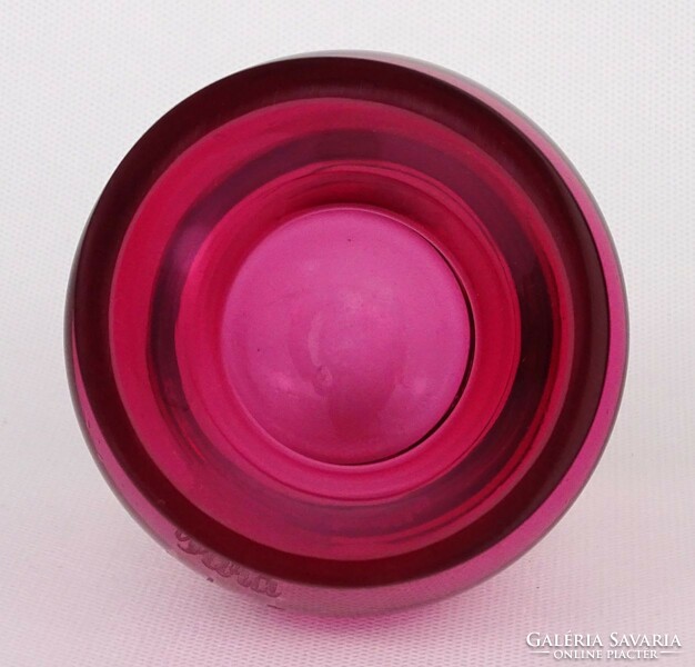1P760 blown polished pink glass vase schossberger castle tour 1883