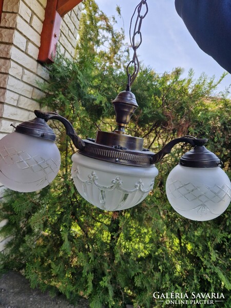 Antique art-deco or Art Nouveau flawless chandelier