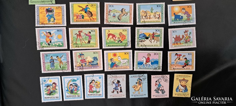 Fairytale world of Mongolia stamps sealed 1.