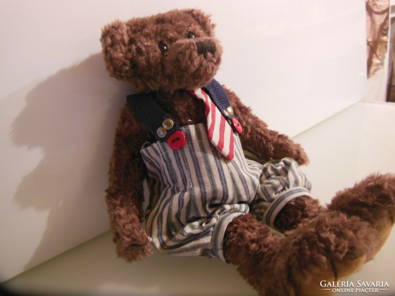 Teddy bear - 30 x 14 cm - handmade - hard body - Austrian - from collection - exclusive - flawless
