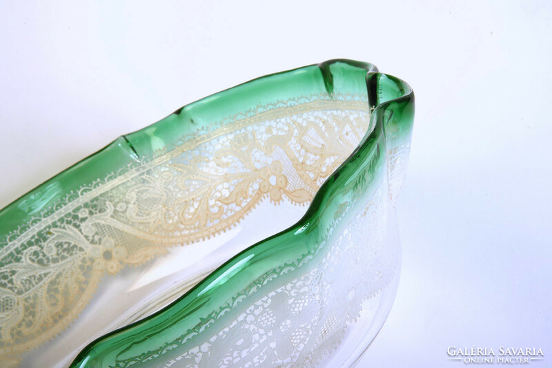 Bottacin venezia murano Venetian lace glass serving bowl, xx. No. Beginning